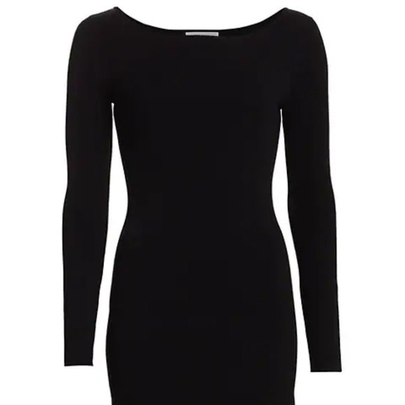BAILEY 44 Tara Dress in Black Size Medium Long Sleeve Boat Neck Brand New - Picture 5 of 9